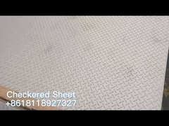 In reliëf gemaakte Roestvrij staal Geruite Plaat 4 X 8 Voet SUS304 SUS201 SUS202 voor Dak